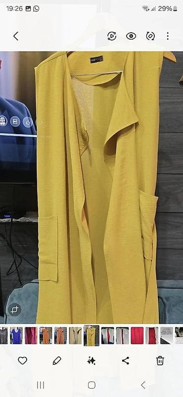 Baş geyimləri: Jilet, 6XL, rəng - Sarı — 1