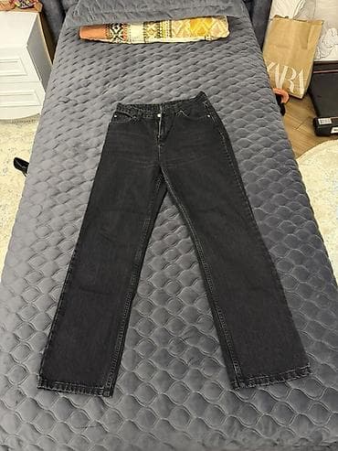 cinsler: Geniş kəsimli düz balaqlı cins şalvar – 2 rəng seçimi - Model — 7