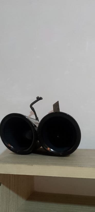 домкрат бмв: İkili egzoz ucu (double tip) – parlaq qara örtük, oval formalı — 5