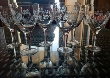 стекло: Qədəhlər, Şüşə, 6 ədədli dəst, SSRİ — 2