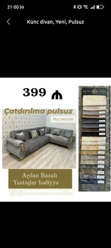 künc divan modelleri 2021: Künc divan, Yeni, Açılan, Bazalı, Parça, Şəhərdaxili pulsuz çatdırılma — 7