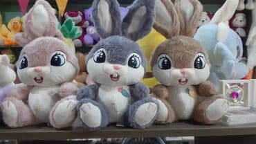 Uşaqlar üçün digər mallar: Plyuş dovşan oyuncaqları - Yumşaq, toxumalı plyuş materialdan — 1