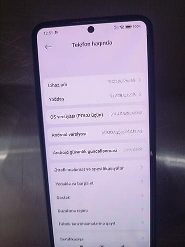 poco yeni: Poco X6 Pro 5G, 512 GB, rəng - Boz — 4