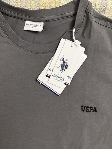 Futbolka, U.S. Polo Assn, S, rəng - Boz