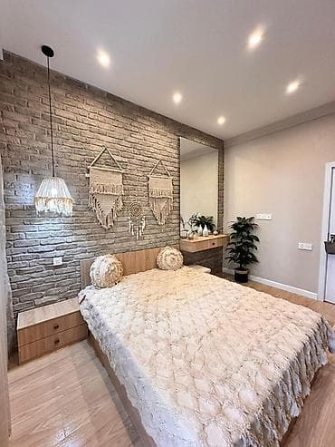 odunluq taxta: Skandinaviya-boho üslubunda tam mebel və aksesuarlarla dizayn olunmuş — 3