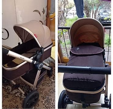 Kolyaska For babyden alinıb. qiw Cuxolu var. Tekerleri cixarib yumaq