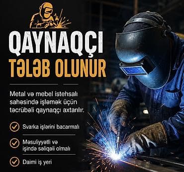 İş axtarıram (rezümelər): Qaynaqçı tələb olunur, 3-5 illik təcrübə, 6/1 — 1