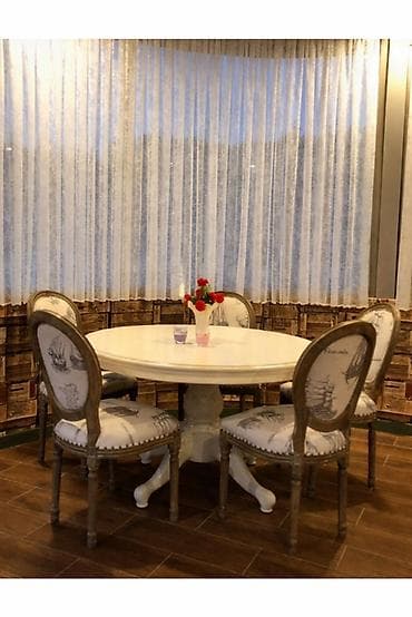 patron acar desti: Mətbəx üçün, Açılmayan, Oval masa, 4 stul — 1
