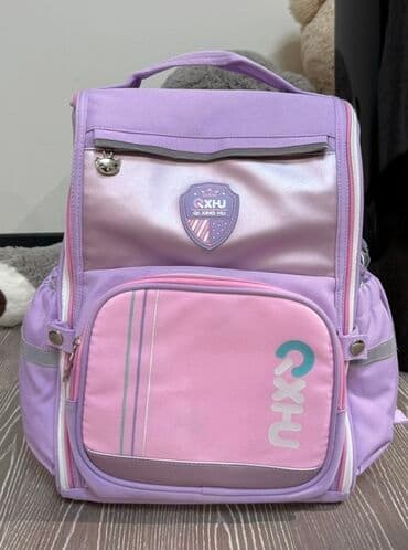 məktəb paltarı: Məhsul: Uşaq/şagird üçün bel çantası - Rəng: Bənövşəyi-çəhrayı — 2