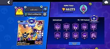 butsu: Brawl Stars oyun hesabı - əla fürsət!!! - Kupa yolu: 66,275 (ən — 2