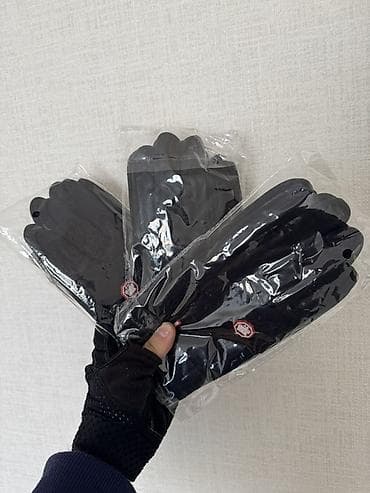 Спорт и отдых: Qış üçün isti əlcəklər – qara rəng - Material: yumşaq flis (içlik tam — 7