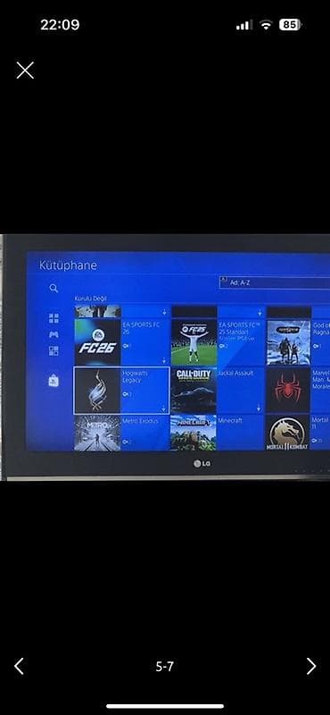 playstatio: Ps 4 slim 2 ədəd jostick 2 ədəd disk (GTA 5,Fifa 25) içinde online 28 — 4