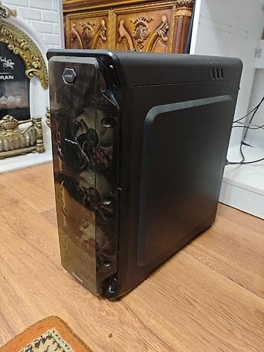 Masaüstü kompüter toplusu - Sistem bloku: ATX/qara korpus, ön paneldə — 3