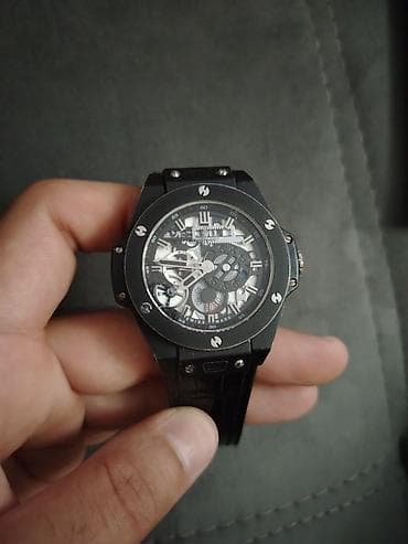 sensor saatlar: İşlənmiş, Qol saatı, Hublot, rəng - Qara — 4