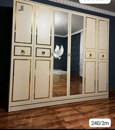 sef qapi: Yeni, Açılan, 6 qapı Düz dolab, Qarderob, paltar dolabı, Azərbaycan — 3