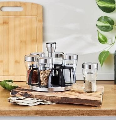 qaya duzu: Karaca 6-lı ədviyyat dəsti – fırlanan stendli - Brend: Karaca - — 1