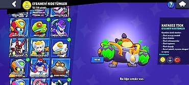 Brawl Stars hesabı təsviri: Yüksək inkişaf səviyyəli Brawl Stars — 3