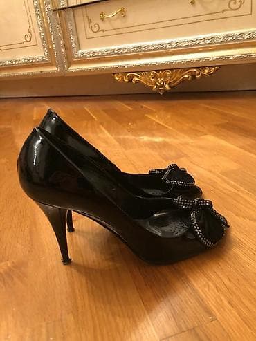 Tuflilər: Tuflilər, Ölçü: 38, rəng - Qara, İşlənmiş — 3