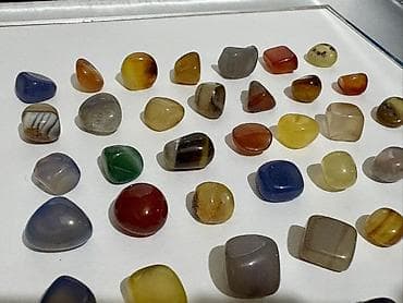 Məhsul: Cilalanmış müxtəlif təbii rəngli daşlar (tumbled stones) — 6