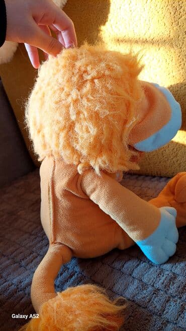 uşaq yelencek: Pluş şir balışı/oyuncağı - Yumşaq teksturalı, toxunuşa xoş plüş — 2