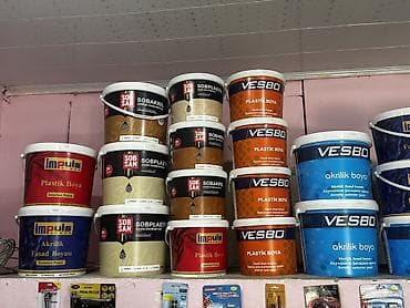 akril: Məhsul: Boya və lak çeşidləri Markalar və növlər: - SOBSAN SOBPLASTIK — 4