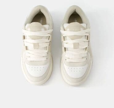 qadın krosovkaları yay üçün: Bershka, Ölçü: 40, rəng - Bej, Yeni — 3