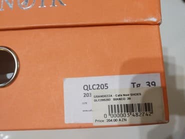 женские босоножки на танкетке: Ölçü: 39, rəng - Ağ, İşlənmiş — 5