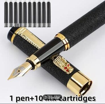 Məhsul: Dolma qələm seti – 1 qələm + 10 ədəd mürəkkəb kapsulu lalafo.az -da Məhsul: Dolma qələm seti – 1 qələm + 10 ədəd mürəkkəb kapsulu