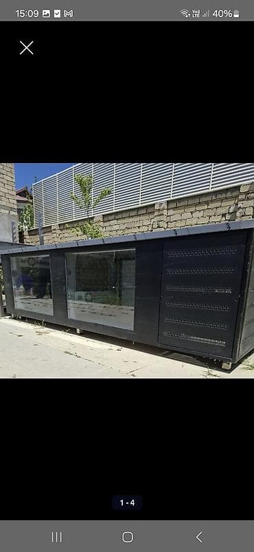 sag: Şüşə vitrinli soyuducu köşk/kiosk - Ön tərəfi böyük suse kabab ve et — 3