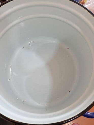 turk sobası: Qazan, rəng - Göy — 1