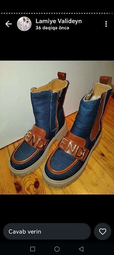 qara şalvarlar: Tuflilər, Fendi, Ölçü: 37, Yeni — 1