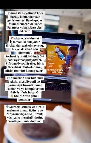 otelde is: SMM menecer tələb olunur, İstənilən yaş, Təcrübəsiz — 1