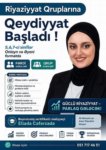 mini cooper azerbaijan: Repetitor, Riyaziyyat — 1