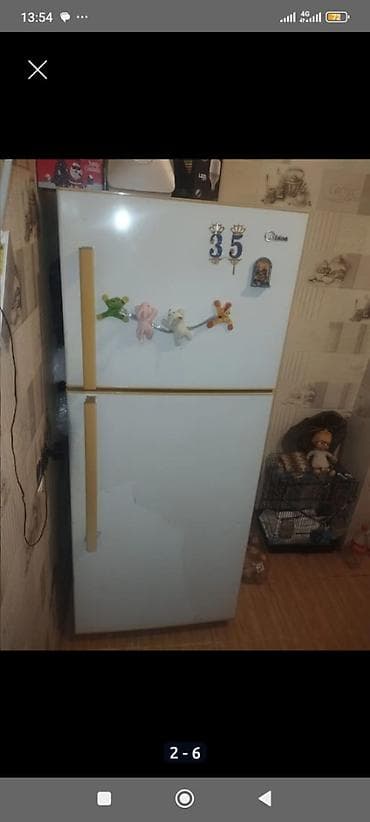 Soyuducular: İşlənmiş 2 qapılı Midea Soyuducu Satılır, rəng - Ağ — 3