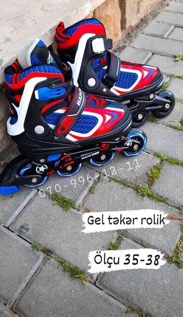 uşaqlar üçün tekerli krosovkalar: Rolik, kaykay 🛼 🔸️Ölçüsü 35-38 📐 🔹️Professional roliklər 📌 🔹Gel və — 1