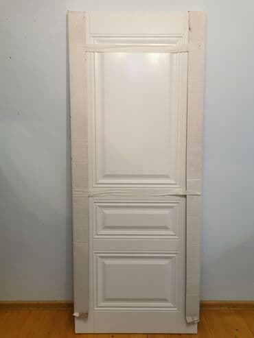 Ağ rəngli MDF otaq qapısi 8 li mdf agir qapidi - Material: MDF