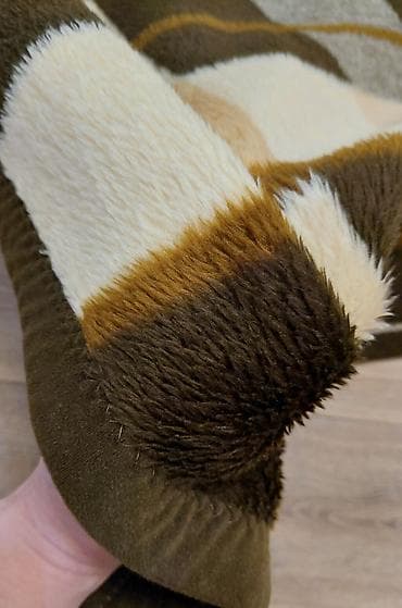 utu masasl: Rəng - Bej Mikrofiber Pled — 3