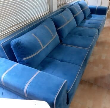 Divanlar: Künc divan, Yeni, Açılmayan, Bazasız, Vеlur parça, Çatdırılma yoxdur — 8