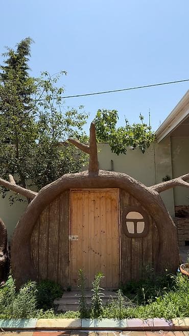 aboy modelleri 2026: Uşaqlar üçün tematik “Meşa və Ayı” konseptli bağça evi və dekor — 5