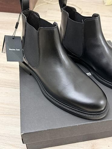 Səndəl və şəp-şüplər: Massimo Dutti kişi Chelsea çəkmələri - Rəng: qara - Model: Chelsea — 3