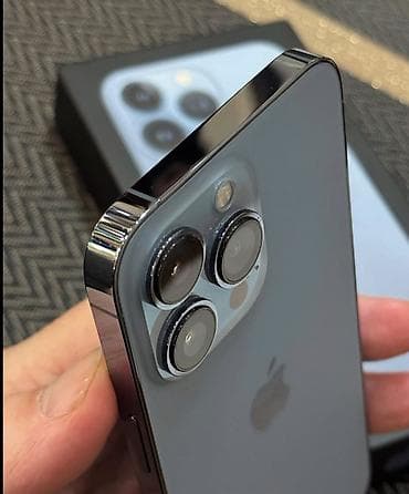 IPhone 13 Pro, 128 GB, Sierra Blue, Zəmanət, Simsiz şarj, Face ID
