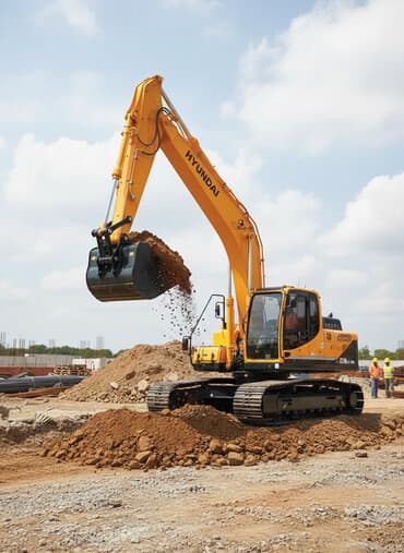 hunday elantıra: Hyundai ekskovatorlarina Kawasaki hidravlik sistem! Cummins motor — 1