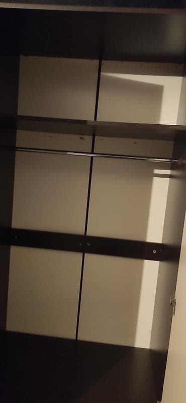 İşlənmiş, 3 qapılı, Siyirməli, Qəhvəyi, Taxta, Açılan, Düz dolab — 3