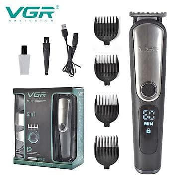 тример: VGR V 105 - 5in1 trimmer dəsti / Shaver / 600mah / İPX6 / LED Displey — 3
