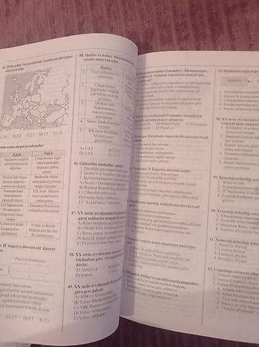 hedef kitabi: Məhsul: “Tarix – Kurikulumla” Test Toplusu (II hissə) Xüsusiyyətlər — 2