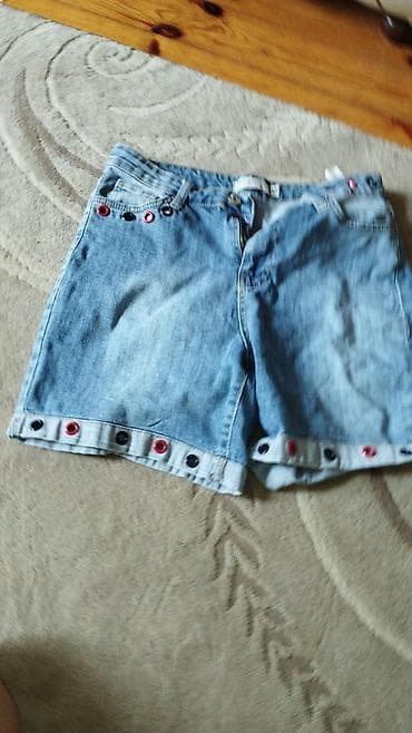 xonca bezemek: Cins şort - Material: klassik açıq mavi denim (pambıq cins) - Üslub — 1
