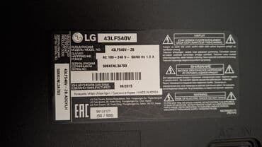 tv modul: İşlənmiş Televizor LG LED ekran 43" FHD (1920x1080), Ünvandan götürmə — 3