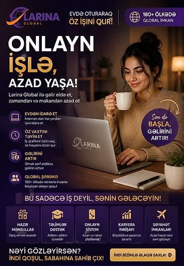 Larina Global – onlayn iş və şəxsi biznes qurma imkanı Xidmətin lalafo.az -da Larina Global – onlayn iş və şəxsi biznes qurma imkanı Xidmətin