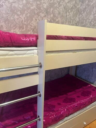 sökuntu taxta: Oğlan və qız üçün, Çarpayı, Matras ilə, Siyirməli, Taxta — 4