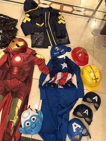 uz maskalari: Uşaq karnaval/günlük oyun üçün super qəhrəman temalı kostyum və — 6